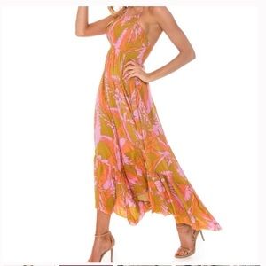 Free People Intimately Floral Ruched Tiered Dress